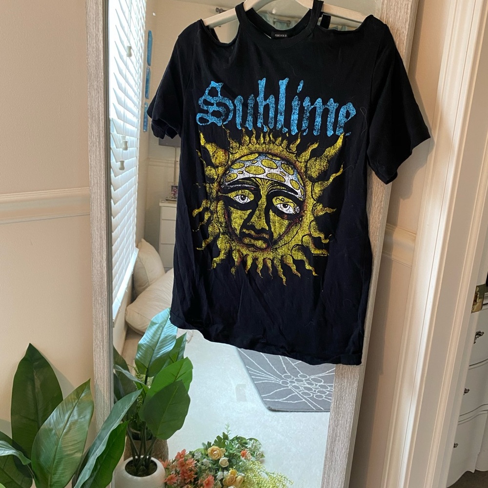 Sublime oversized cut out tee